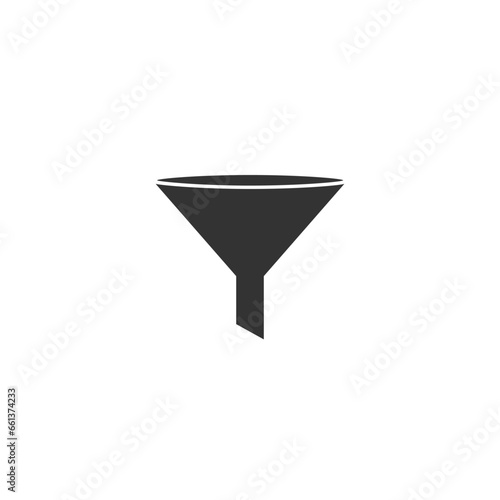 Filter icon on white background. Vector