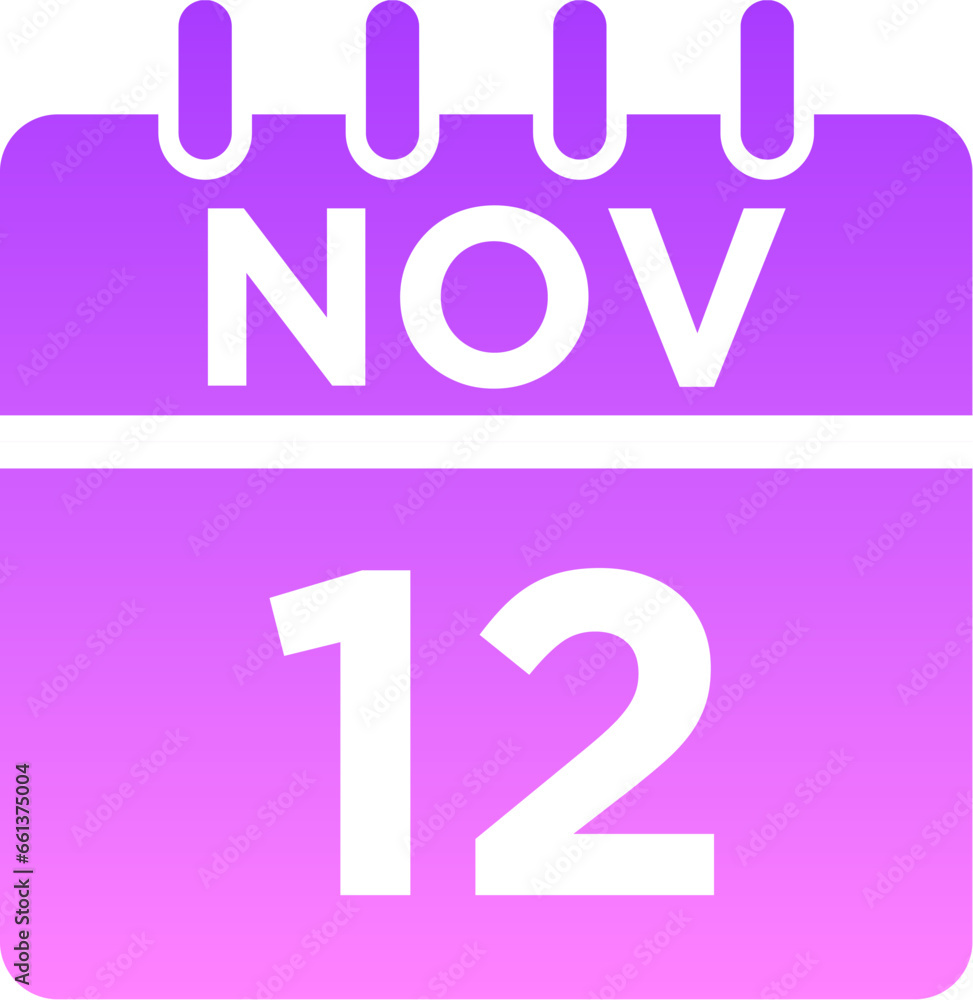 11- November - 12 Glyph Gradient Icon pictogram symbol visual illustration 11- November - 12 Glyph Gradient Icon pictogram symbol visual illustration