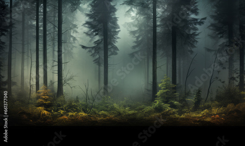 Forest scene with a misty dreamy theme © MD Media