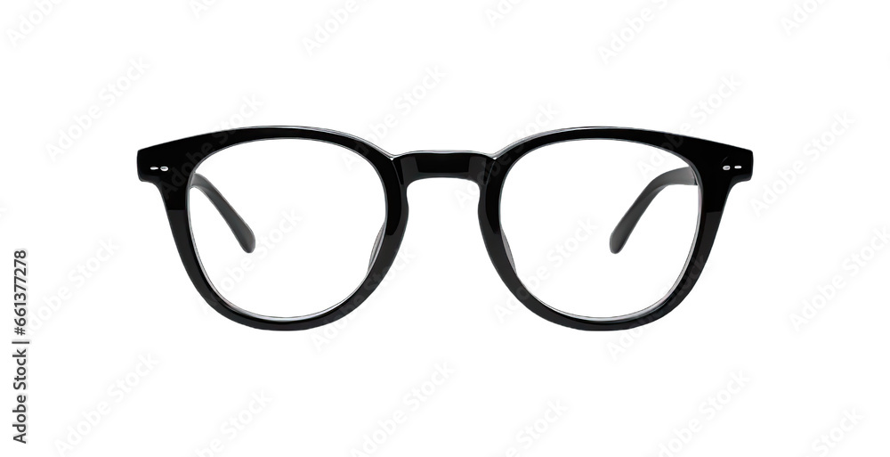 glasses isolated on white background, png - obrazy, fototapety, plakaty 