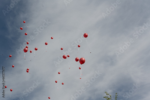 luftballon himmel party hochzeit photo