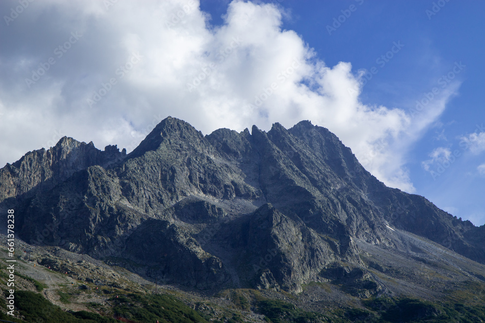 Passo del Tonale in Trentino, a tourist town for winter sports Passo del Tonale in Trentino, a tourist town for winter sports