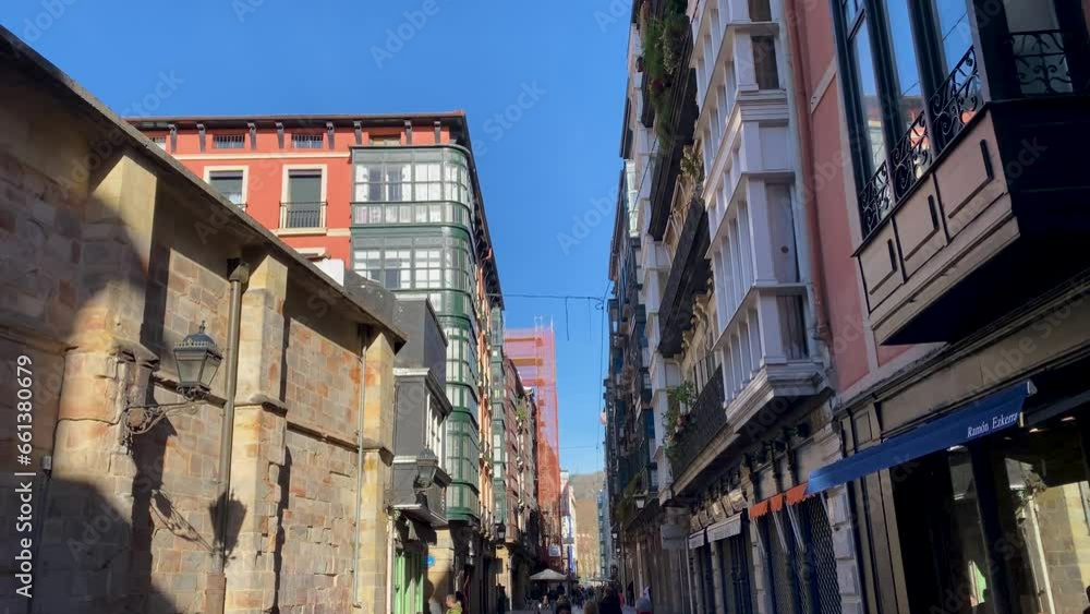 Video of the city center of Bilbao, Spain Video of the city center of Bilbao, Spain