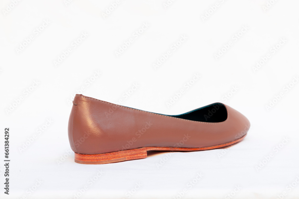 Colorful ballerina shoes, leather and stylish Colorful ballerina shoes, leather and stylish