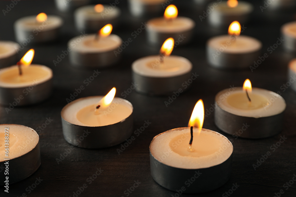Concept of sadness and sorrow - sorrow candles Concept of sadness and sorrow - sorrow candles