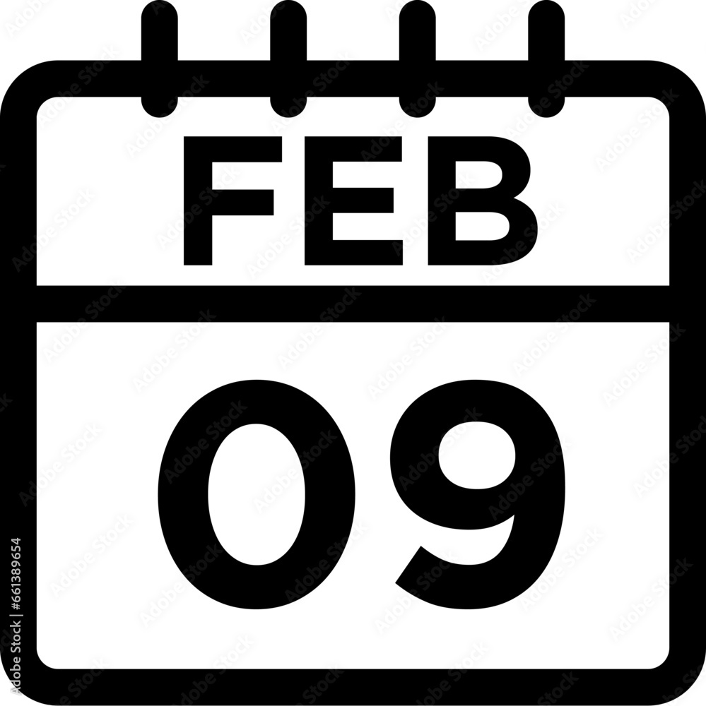 02-February - 09 Line Black Icon pictogram symbol visual illustration 02-February - 09 Line Black Icon pictogram symbol visual illustration