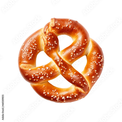 Pretzel isolated with no background, png