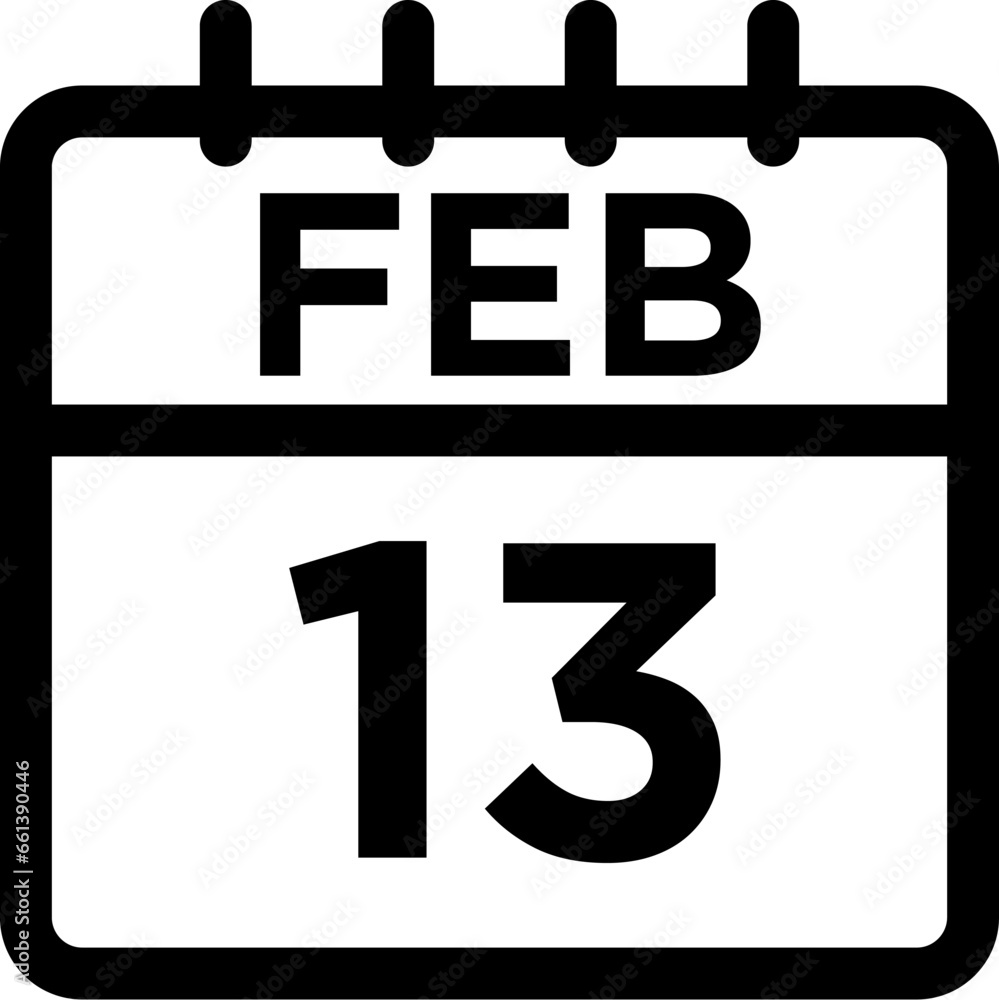 02-February - 13 Line Black Icon pictogram symbol visual illustration 02-February - 13 Line Black Icon pictogram symbol visual illustration