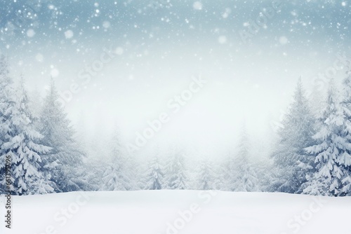 Winter background and copy space , generative ai © Nia™