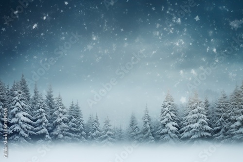 Winter background and copy space , generative ai © Nia™