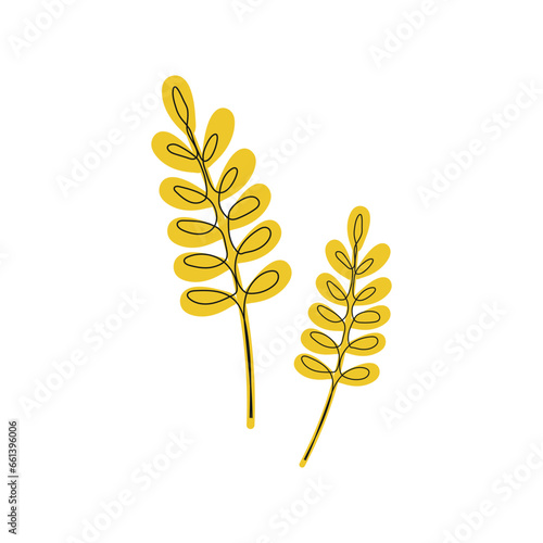 Ears of wheat logo sketch hand drawn in doodle style. Agriculture illustration