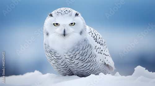 Photo of a snowy owl © Dominik