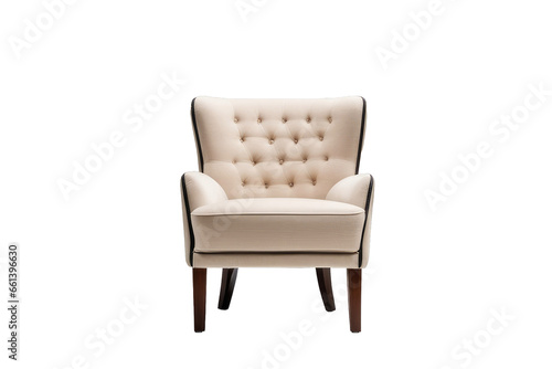 a high quality photograph of a single chair isolated on white background with clipping path full