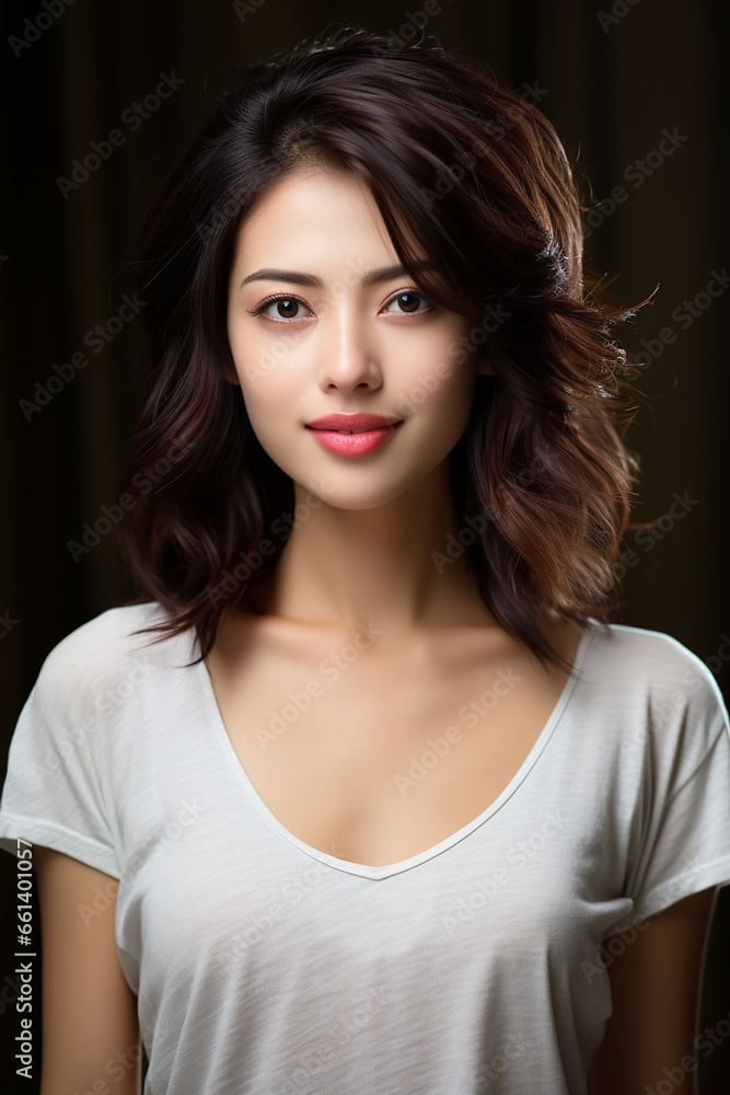portrait japanese beautiful woman portrait with smooth health skin. Asian beautiful young looking woman, beauty health skincare and cosmetics portrait japanese beautiful woman portrait with smooth health skin. Asian beautiful young looking woman, beauty health skincare and cosmetics