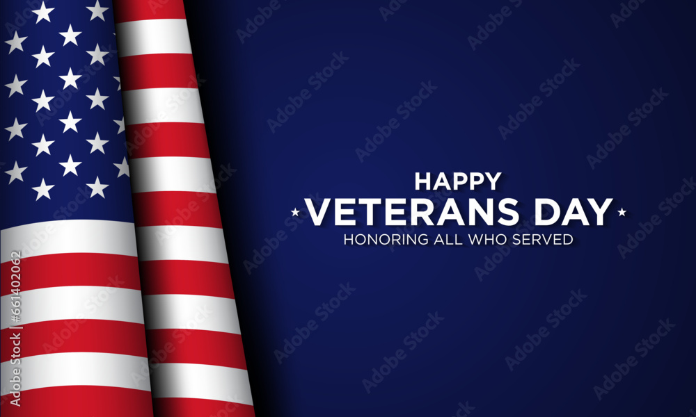Fototapeta premium Veterans Day Background Design.