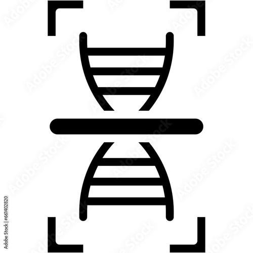 Vector Icon Scan, Biometric, DNA, Biometric Recognition, Genetics, Secure