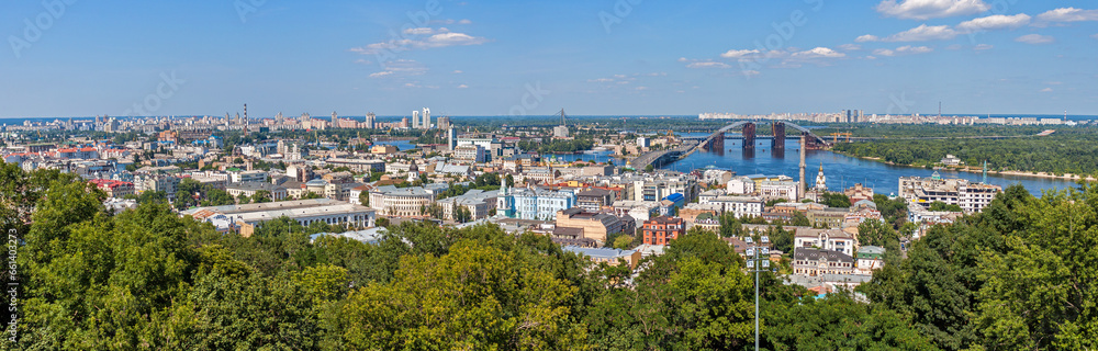 View of the ancientpart of Kiev. Podol. Podil.