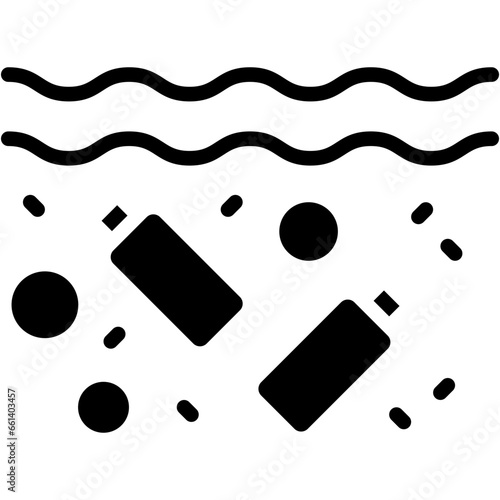 Vector Icon Contamination, Plastic, Wastes, Evaporation, Toxicity, Water