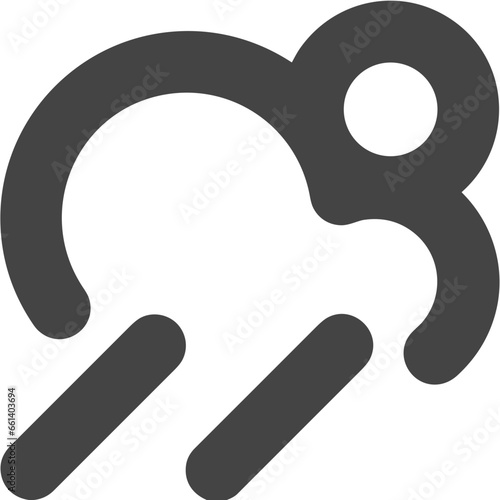 Cloud storage icon symbol vector image. Illustration of the database server hosting cloud system digital design image