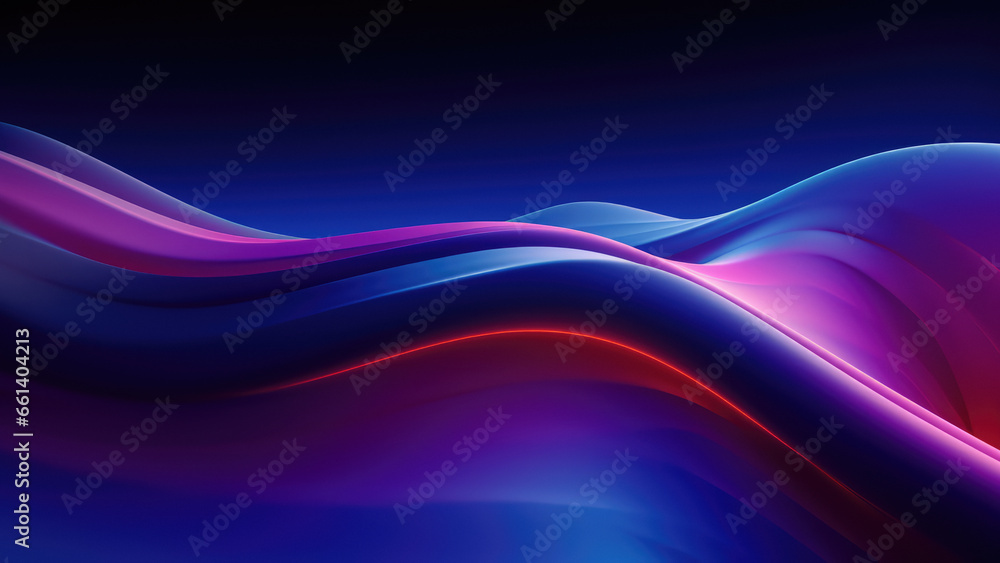 Abstract Motion: Blue Wave Pattern with Flowing Smoke Abstract Motion: Blue Wave Pattern with Flowing Smoke