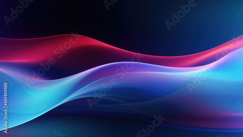 Abstract Motion: Blue Wave Pattern with Flowing Smoke