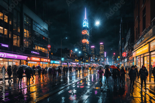 Wallpaper Mural city at night Torontodigital.ca