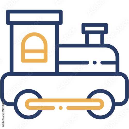 Vector Icon Train Toy, Childhood, Toy, Train, Transport, Kids Game