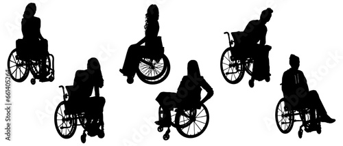 set of Disabilitas illustration vector