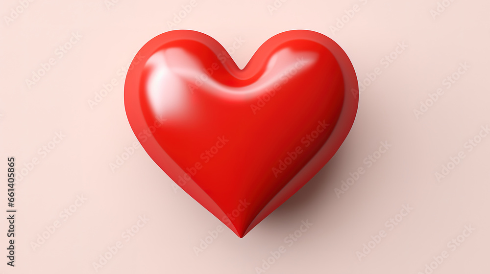 Valentine's day heart background. generative ai