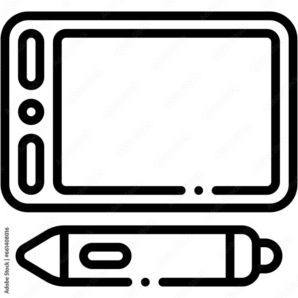 Vector Icon Graphic Tablet, Tablet, Drawing Tablet, Graphic Tool, Pen Tablet, Technology Vector Icon Graphic Tablet, Tablet, Drawing Tablet, Graphic Tool, Pen Tablet, Technology