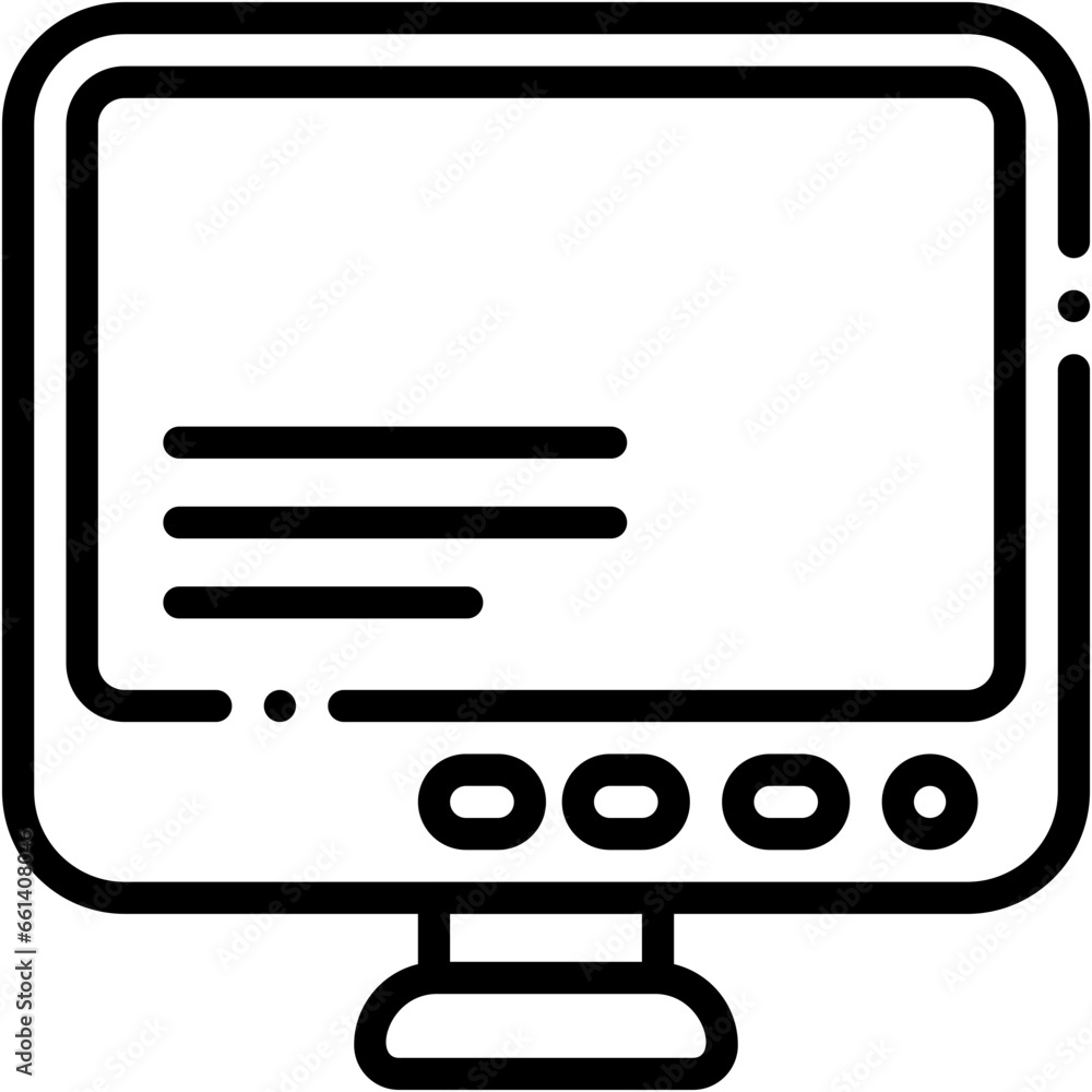Vector Icon Screen, Monitor, Computer Screen, LCD, TV, Display Vector Icon Screen, Monitor, Computer Screen, LCD, TV, Display