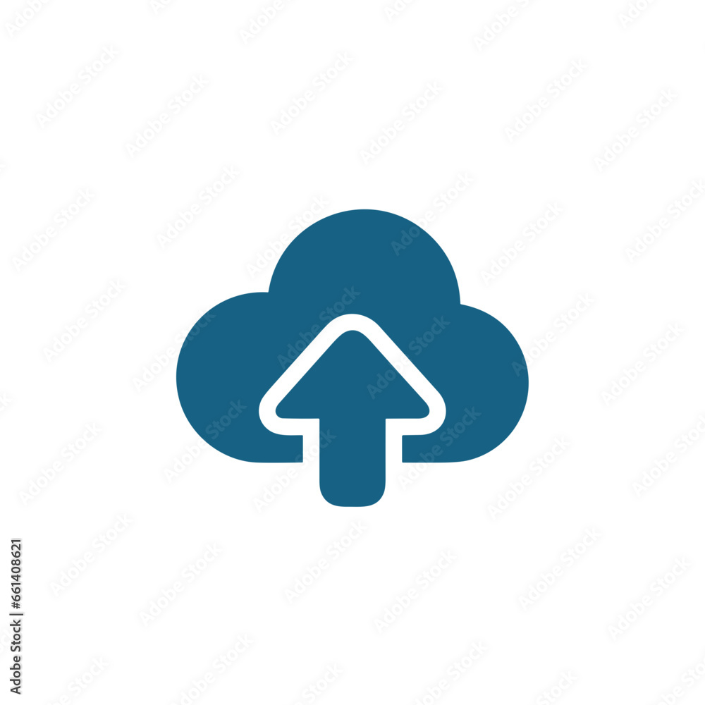 Cloud storage icon symbol vector image. Illustration of the database server hosting cloud system digital design image Cloud storage icon symbol vector image. Illustration of the database server hosting cloud system digital design image