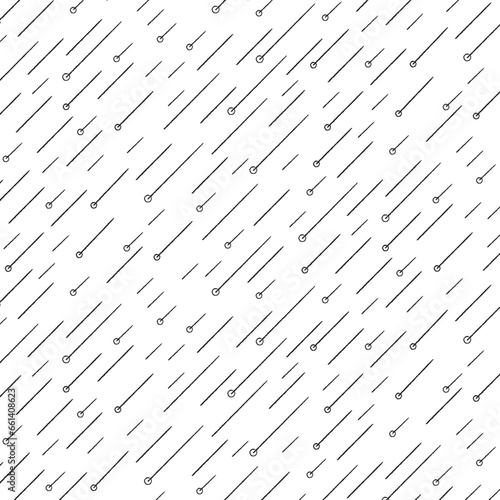 Line star rain pattern, doodle, shooting stars on a transparent background, merge cartoon. Seamless space, print for textiles, packaging design. Space vector