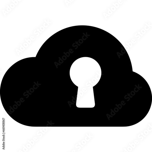 Cloud storage icon symbol vector image. Illustration of the database server hosting cloud system digital design image