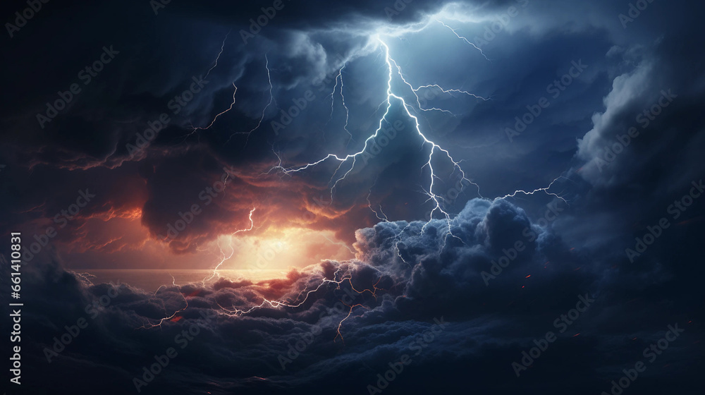 lightning strikes inside a thundercloud, stillife lightning strikes inside a thundercloud, stillife