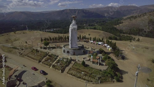 Aerial view of the Immaculate Virgin of the Conception in Huancayo. Peru