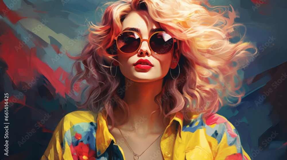 A woman channels the fashion and spirit of the era, showcasing the influence of the past on modern style A woman channels the fashion and spirit of the era, showcasing the influence of the past on modern style