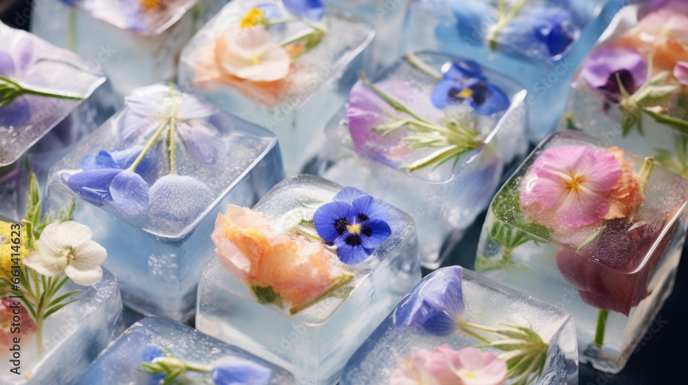 tea transformed into ice cubes, a refreshing twist tea transformed into ice cubes, a refreshing twist