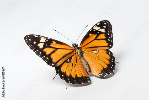 Butterfly on clear background. Generative AI © Darian