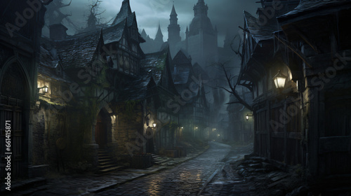 Fantasy on a corner in a Medieval Ghost Town