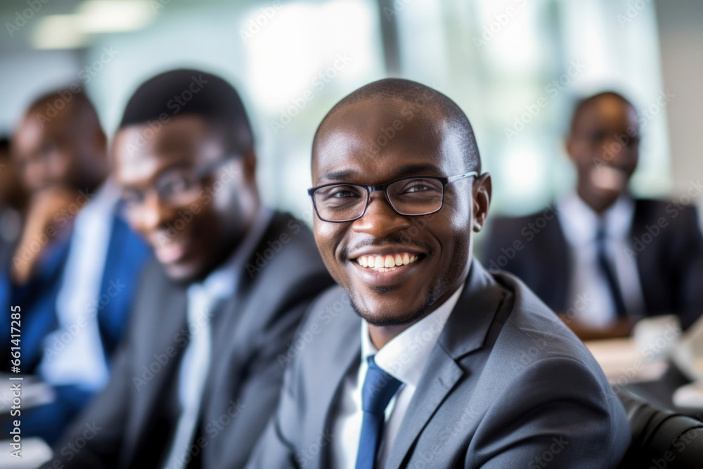 AI Generated content - Young business executives in meeting AI Generated content - Young business executives in meeting