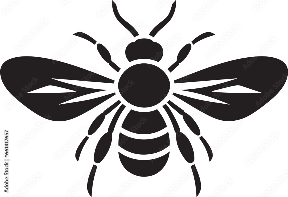 Silhouette of a Buzzing Defender Vectorized Monochrome Hornet Icon Silhouette of a Buzzing Defender Vectorized Monochrome Hornet Icon