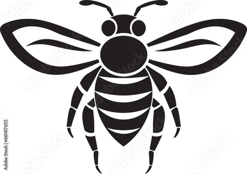 Hornets Stingers in Vector Form Abstract Stinging Artistry in Black