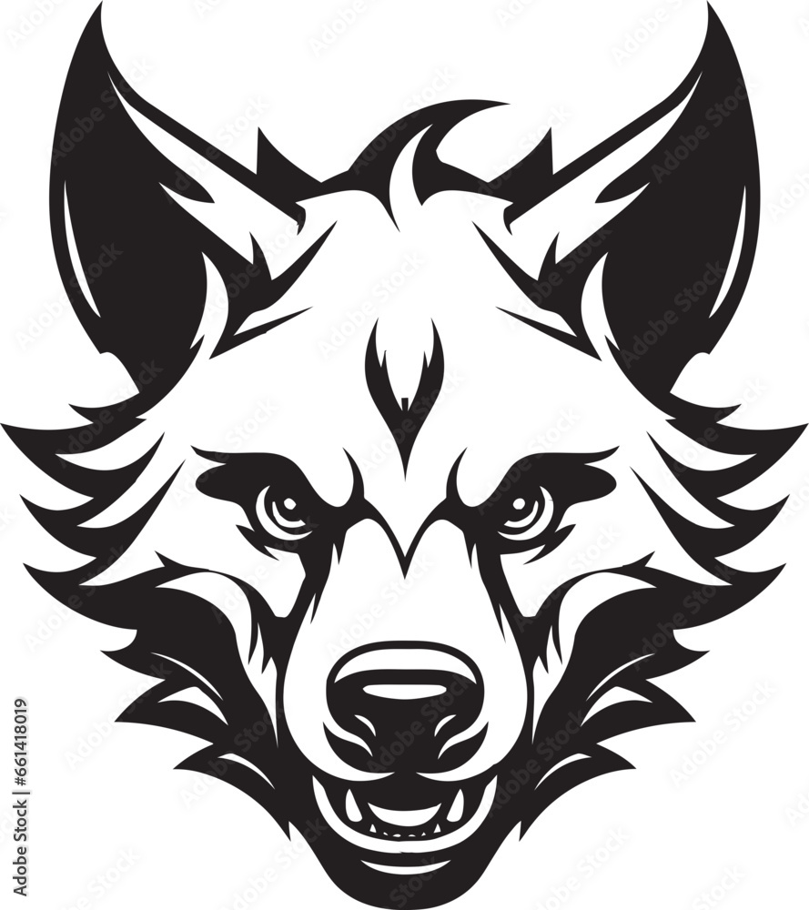 Contemporary Hyena Mark in Shadows Majestic Predator Sleek Branding Contemporary Hyena Mark in Shadows Majestic Predator Sleek Branding