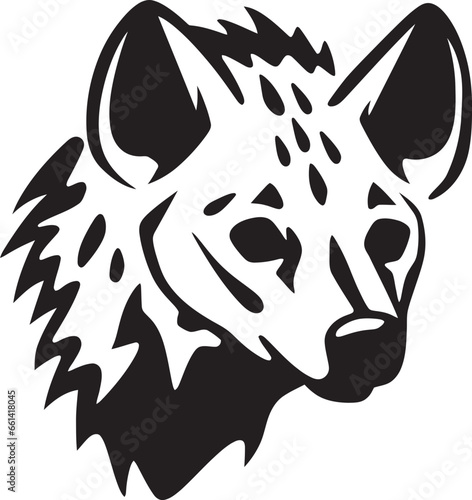 Nocturnal Cunning Mysterious Hyena Identity Monochromatic Majesty Minimalist Hyena Profile