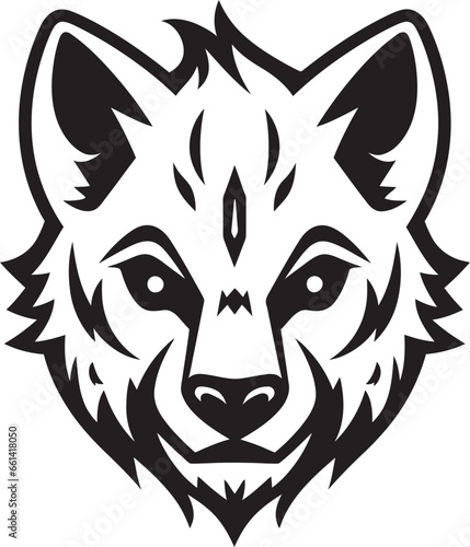 Shadowy Scavenger Abstract Hyena Design Nocturnal Cunning Mysterious Hyena Identity