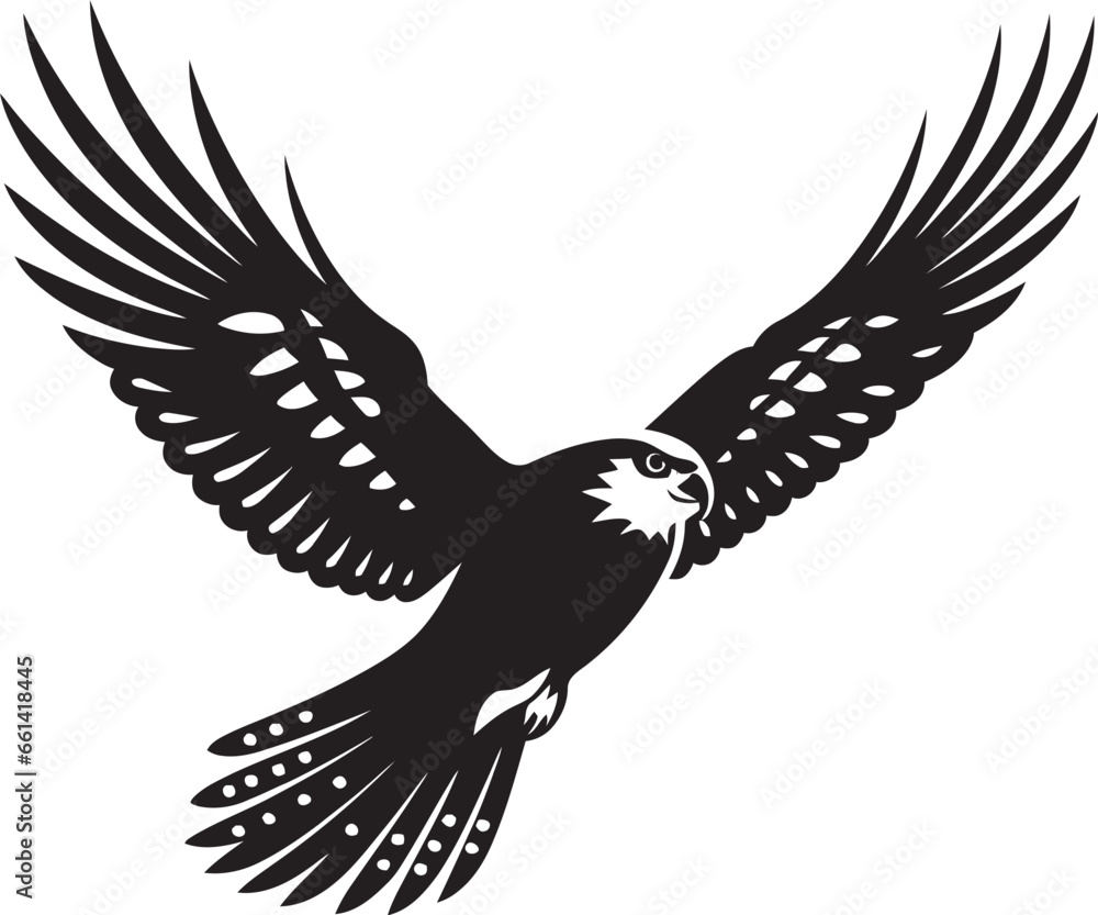 Kestrels Vigilance Minimalistic Charm Midnight Predatory Grace Avian Silhouette Kestrels Vigilance Minimalistic Charm Midnight Predatory Grace Avian Silhouette