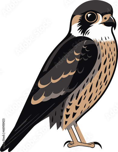 Abstract Hunter Symbol of Shadows Eyes of the Soaring Avian Predator Emblematic Art