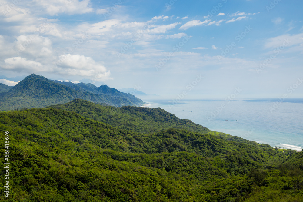 Sea and mountain in Hualien of Taiwan Sea and mountain in Hualien of Taiwan