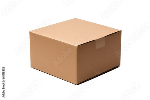 cardboard box isolated png on transparent background